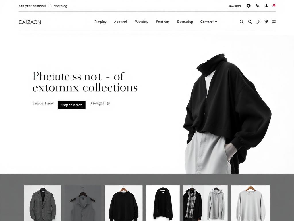 Fashion store mockup