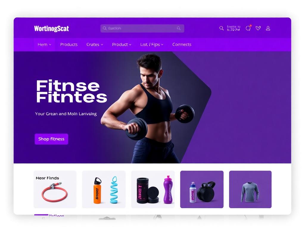 Fitness gear mockup
